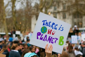 Demo-Plakat „There is no Planet B“